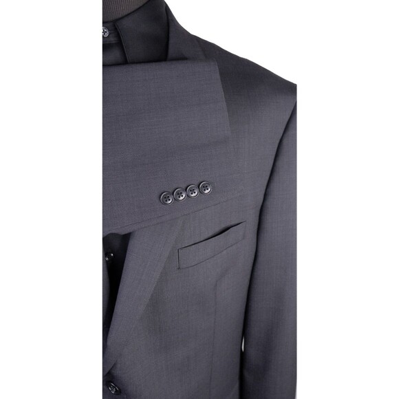 Jos A Bank EXECUTIVE Gray Sport Coat Suit Jacket Blazer Sz 48R Two button EUC - Picture 6 of 14
